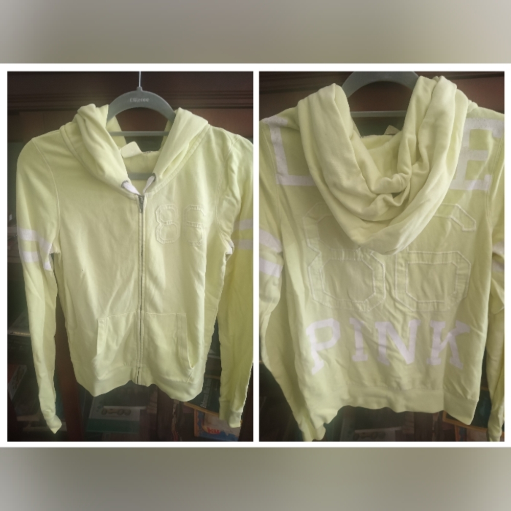 Vintage PINK Victoria's Secret  Zip-Up Hoodie